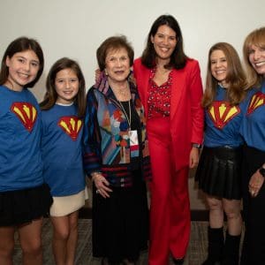 Virginia with her daughter, granddaughter, and great-granddaughters